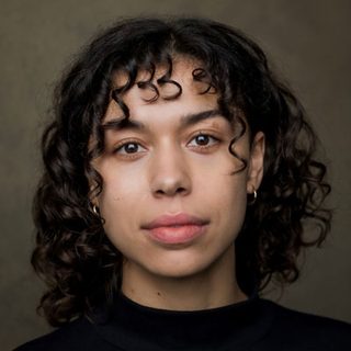 This is a headshot of Georgia-Mae Myers looking directly to camera.
